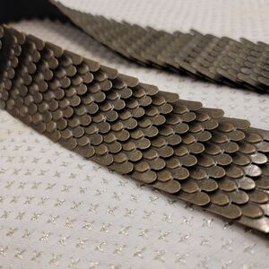 Metallic Bronze Scale Stretch Fairycore Knightcore Belt